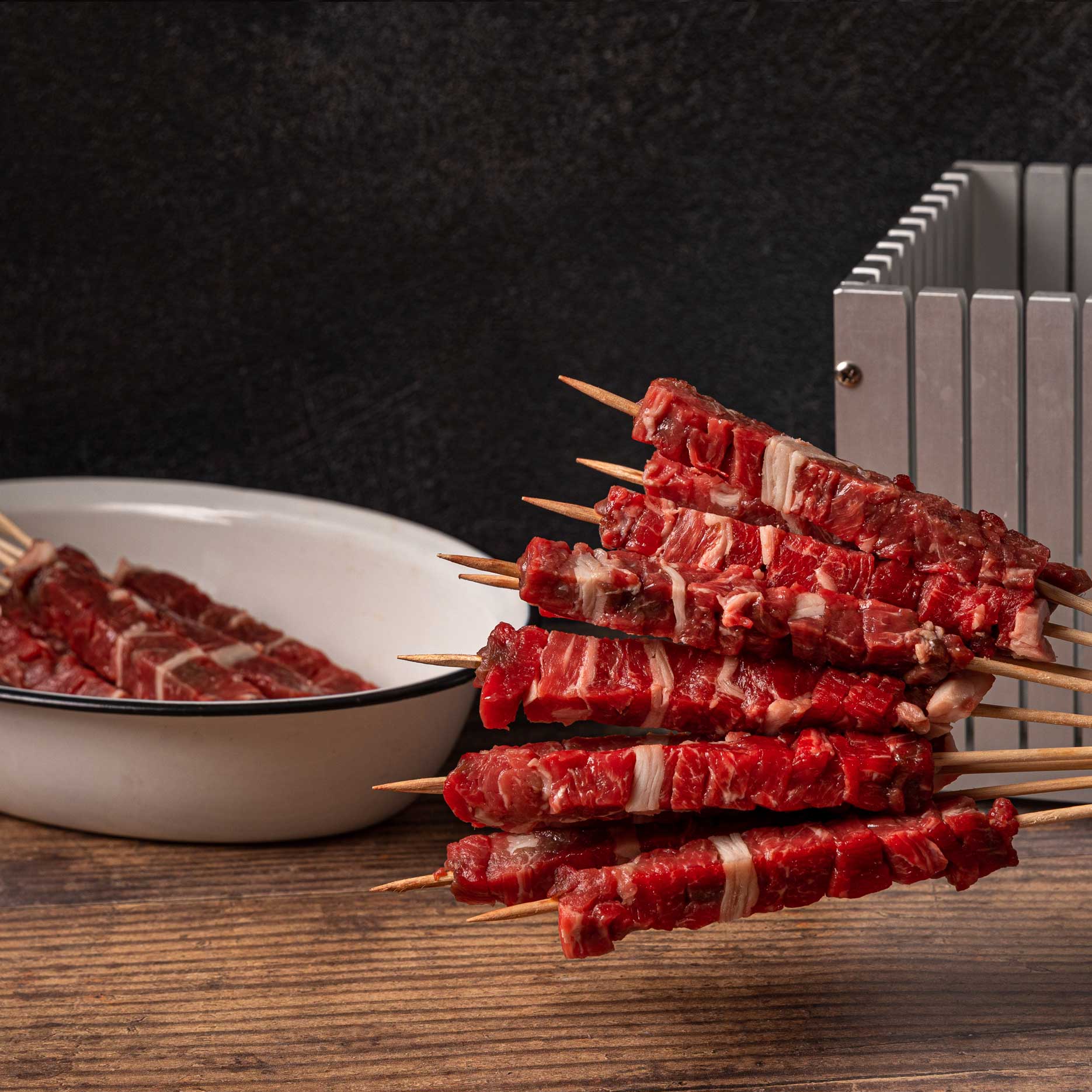 Premium arrosticini skewers